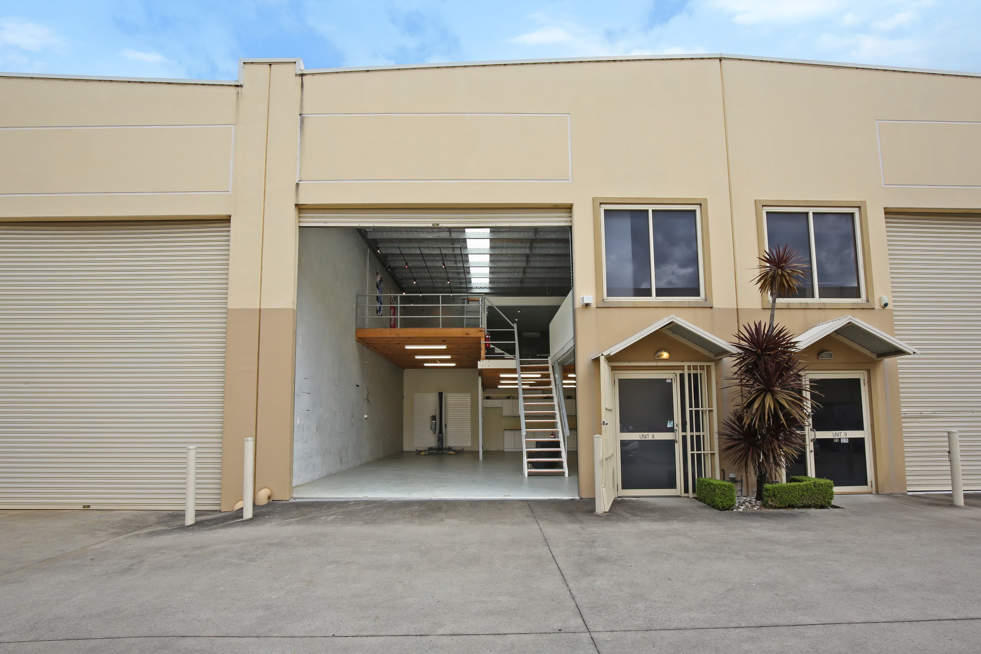 Secure Strata Warehouse with Mezzanine